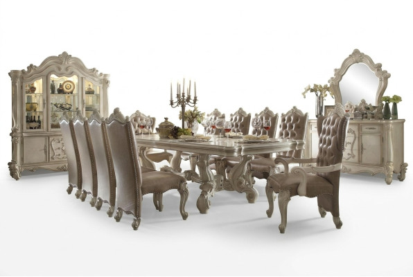 Mobili di alta classe Tavolo da pranzo Tavolo xxl Tavoli da villa 305cm xxl Legno Barocco
