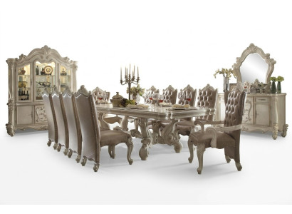 Mobili di alta classe Tavolo da pranzo Tavolo xxl Tavoli da villa 305cm xxl Legno Barocco