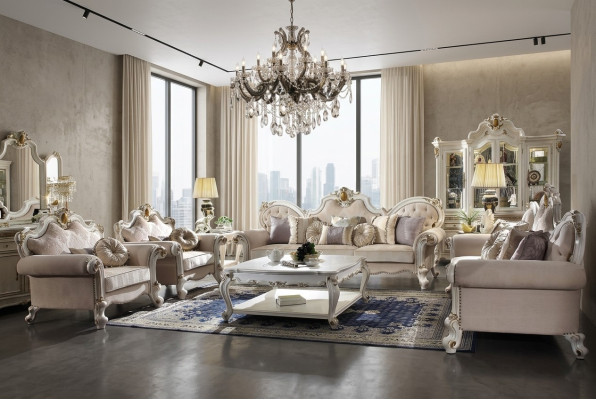 Set di divani di lusso 3+2+1+1 posti Design divano Imbottiti Divani Divani