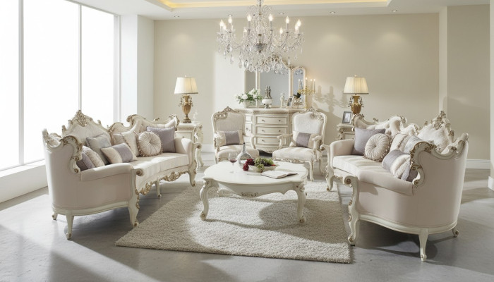 Set di divani 4 pezzi. Design divano set divani divano imbottito barocco rococò.