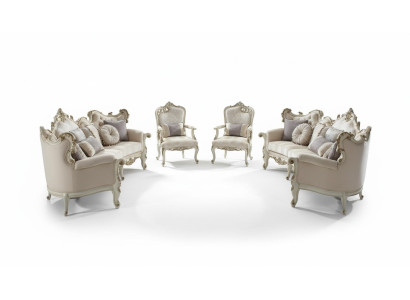 Set di divani 4 pezzi. Design divano set divani divano imbottito barocco rococò.
