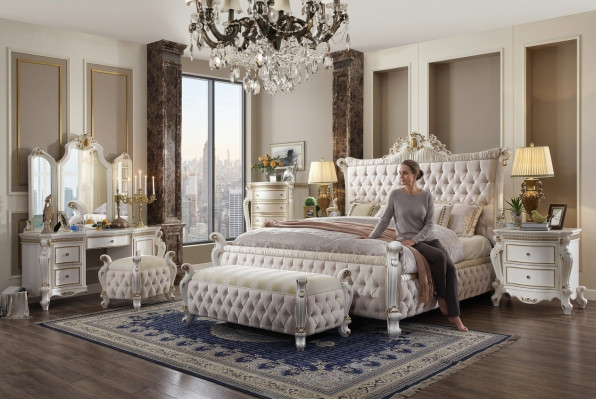 Letto Chesterfield Letti Imbottiti Letto da camera Letto matrimoniale decorativo