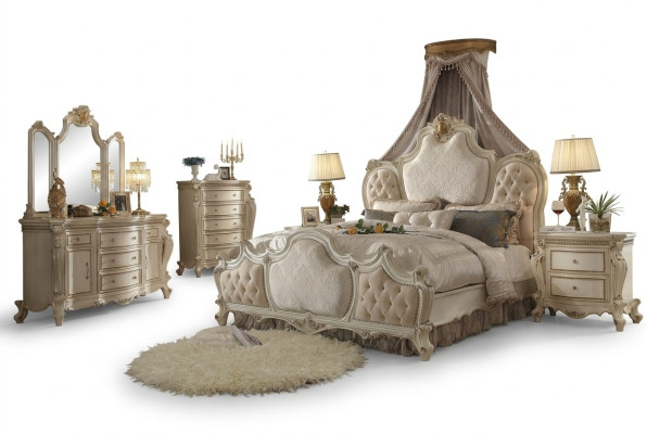 Designer Camera da letto Letto 2x Comodini Comò 4 pezzi Set Nuovo 180x200cm