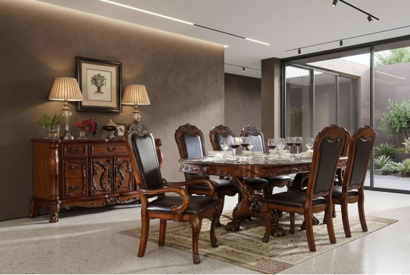 Buffet credenza comò vero legno lavorato a mano decorazione barocca rococò servire