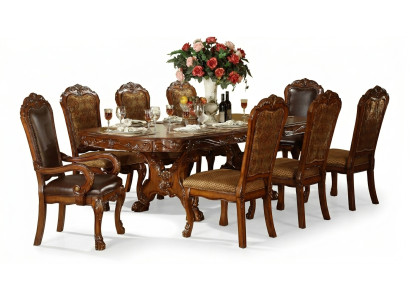 Tavolo da pranzo reale Tavolo Tavoli Tavolo in legno Decorazione classica Stile rococò Barocco
