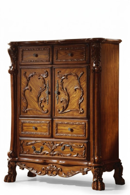 Classico comò stile barocco antico Sideboard comò armadio in legno massello nuovo.