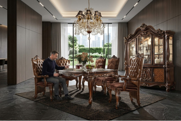 Classico lusso tavolo legno tavoli decorazione stile rococò barocco antico essenziale vivente