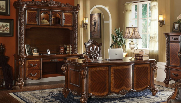 Scrivania di lusso Stile antico da ufficio Barocco Rococò Tavoli barocchi
