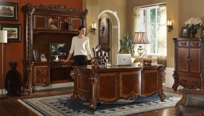 Ufficio Scrivania Sedia Scrivanie Tavolo Legno Sedia 2 pezzi Set Tavoli