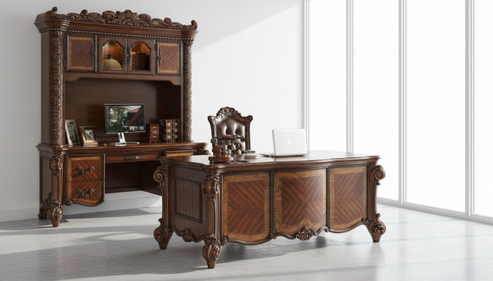 Ufficio Scrivania Sedia Scrivanie Tavolo Legno Sedia 2 pezzi Set Tavoli