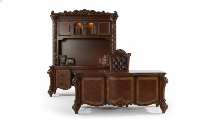 Ufficio Scrivania Sedia Scrivanie Tavolo Legno Sedia 2 pezzi Set Tavoli