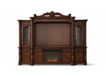 Soggiorno design classico parete TV decorativa parete multimediale parete TV.