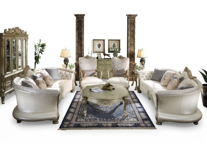 Set di divani Chesterfield di lusso 4+4+1+1 posti con tavolino mobili divano