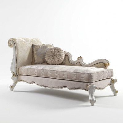 Chaiselongue Chaiselongues Tessuto Divano Letto Decorazione Chaise Club Relax Tessile