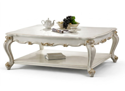 Tavolino di lusso in legno vero per soggiorno con tavolini decorativi e da salotto.