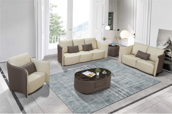 Divano 3 posti + 2 posti + 1 posto Set design del divano moderno imbottito couch.