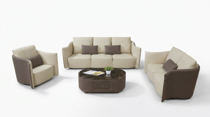 Divano 3 posti + 2 posti + 1 posto Set design del divano moderno imbottito couch.