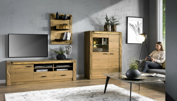 Design moderno Parete soggiorno Mobile soggiorno Sideboard TV Scaffale Vetrina