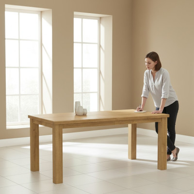 Tavolo da pranzo design in legno, mobili da sala da pranzo, tavolo da soggiorno, tavoli 160/220.   Tavolo da pranzo design in legno, mobili da sala da pranzo, tavolo da soggiorno, tavoli 160/220.