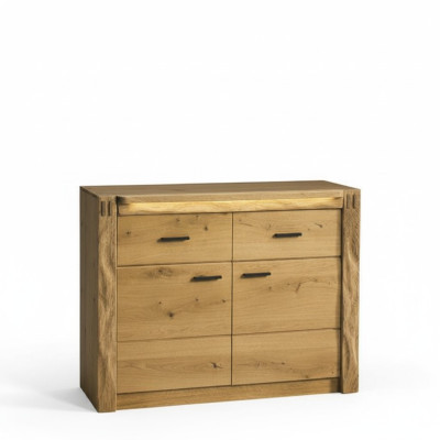 Design cassettiera comodini in legno credenza moderna sideboard armadio alto 116cm nuovo