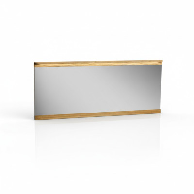 Specchio specchio da parete designer corridoio soggiorno bagno legno vetro design 151x70cm xxl