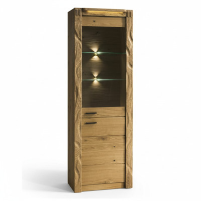 Comò Vetrina Comò Vetrine Armadio portaoggetti in vetro Design armadio in legno Nuovo