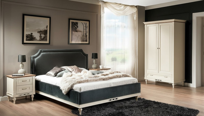 Letto imbottito Design lusso Letti da hotel matrimoniali 140/160cm Camera da letto doppia Tessile