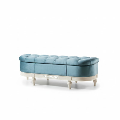 Sgabello Poggiapiedi Sgabello da supporto Pouf Chaise longue Panca Chesterfield