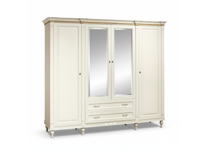 Classico armadietto armadio armadio a 4 ante in legno mobili camera da letto