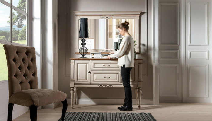 Console Sideboard Consolle Tavolo Lowboard Credenza Legno Soggiorno Comò Nuovo