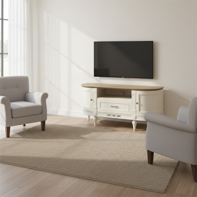 Mobiletto di legno, credenza, credenze, mobile porta TV da 135 cm in stile antico.