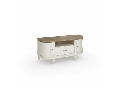 Mobiletto di legno, credenza, credenze, mobile porta TV da 135 cm in stile antico.