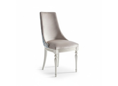 Sedia da designer poltrona di lusso imbottita 1x poltrona soggiorno sala da pranzo tessuto