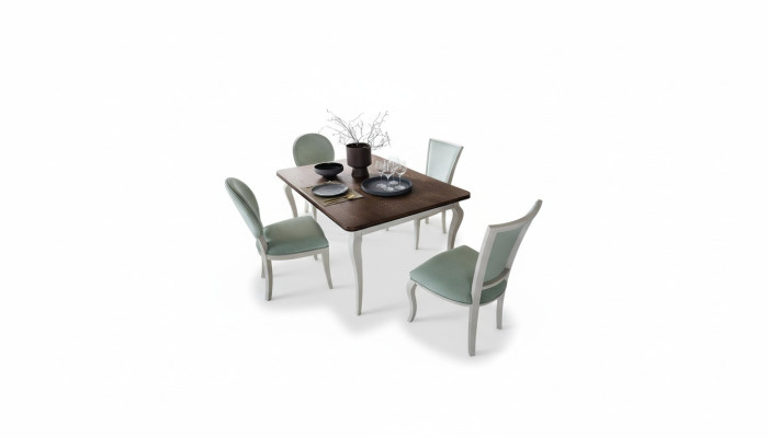 Set da pranzo tavolo da pranzo 4 sedie Set Set set da tavola gruppo tavolo classico