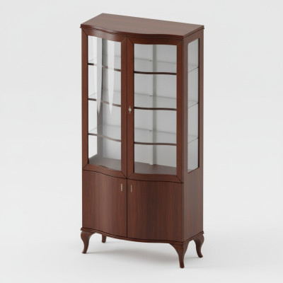 Vetrina classica in legno per il soggiorno.