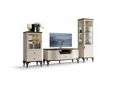 Design Vetrina Armadio in vetro Vetrina Soggiorno Vetrina Scaffale Credenza Legno
