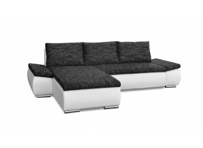 Design Moderno Divano ad Angolo a L-forma Funzione Letto Divano in Pelle Tessuto Divani Nuovi
