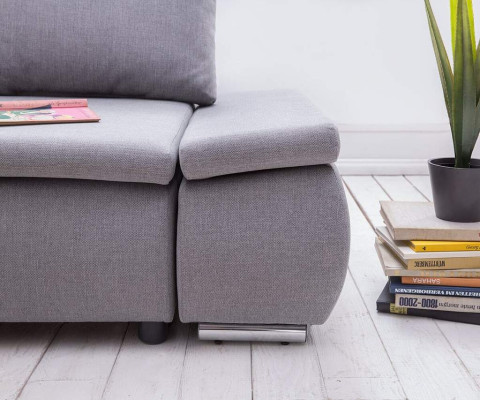 Divano letto design divano ad angolo a L con funzione letto in tessuto Tessuti divani in stoffa