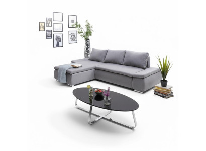 Divano letto design divano ad angolo a L con funzione letto in tessuto Tessuti divani in stoffa