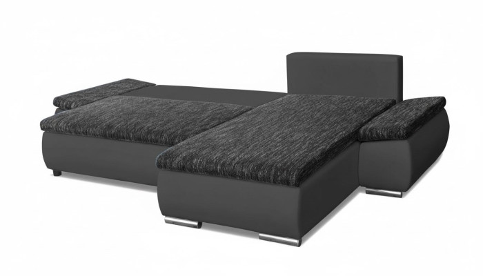 Design divano angolare con funzione letto in pelle tessuto imbottito divani