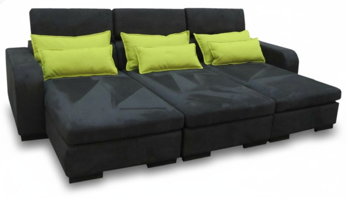 Divano moderno in tessuto di lusso Divani Imbottiti a tre posti in tessuto nuovo xxl grande.