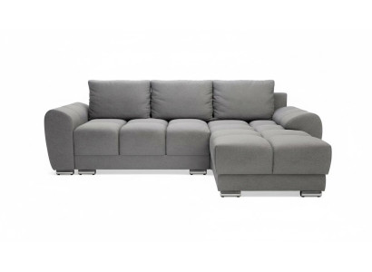 Comodo divano letto con funzione letto, divano imbottito ad angolo con chaise longue.
