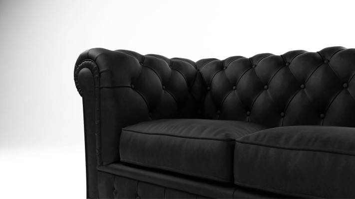 Design Divano Chesterfield 2 posti divano imbottito divani in pelle soggiorno