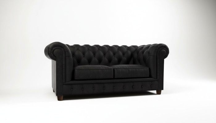 Design Divano Chesterfield 2 posti divano imbottito divani in pelle soggiorno