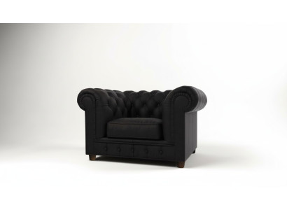 Pregevole poltrona Chesterfield design imbottita in tessuto per lounge televisivi club