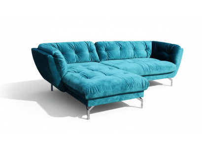 Divano ad angolo a forma di L Divano Divano Divano di design Imbottito Tessuto Nuovo Set angolare