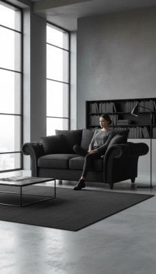 Divano design 2 posti Chesterfield in tessuto Divano Divano Divani a due posti Nuovo