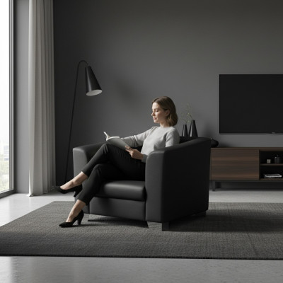 Salotto di lusso Club TV Poltrona Sedile Divano Design Divano Relax