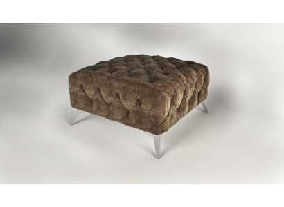 Poggiapiedi Ottomane Pouf Chesterfield Pouf Imbottito Design Velluto  Pouf poggiapiedi Ottomane Pouf Chesterfield Imbottito Design in velluto