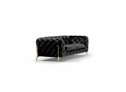 Design divano Chesterfield 2 posti in velluto tappezzeria tessuto divani nuovo